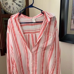 Oversized relaxed button down